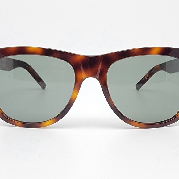 Saint Laurent Paris SL51 Over 002 Tortoise Frame Green Lens Sunglasses Italy - Picture 2 of 14